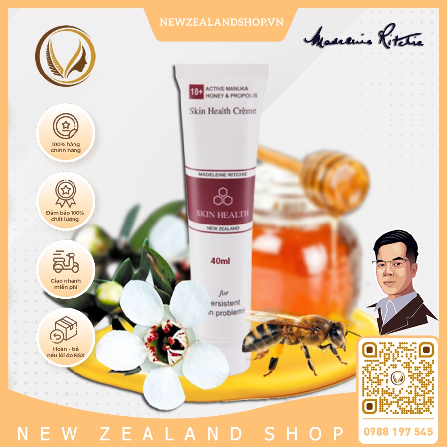 Kem Mật Ong Manuka 18+ Giảm Mụn, Mờ Thâm, Làm Dịu Da Dị Ứng Skin Health Crème hàng chính hãng