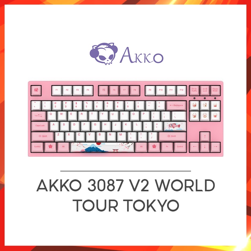 [Mã ELHAMS5 giảm 6% đơn 300K] Bàn phím cơ AKKO 3087/3108/3096 v2 World Tour Tokyo (Hàng chính hãng) - Bảo hành 12 tháng