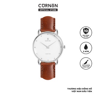 Đồng Hồ Nữ Curnon Hamilton Mia Dây Da Chính Hãng - Thiết Kế Mặt Vòm Thời Trang