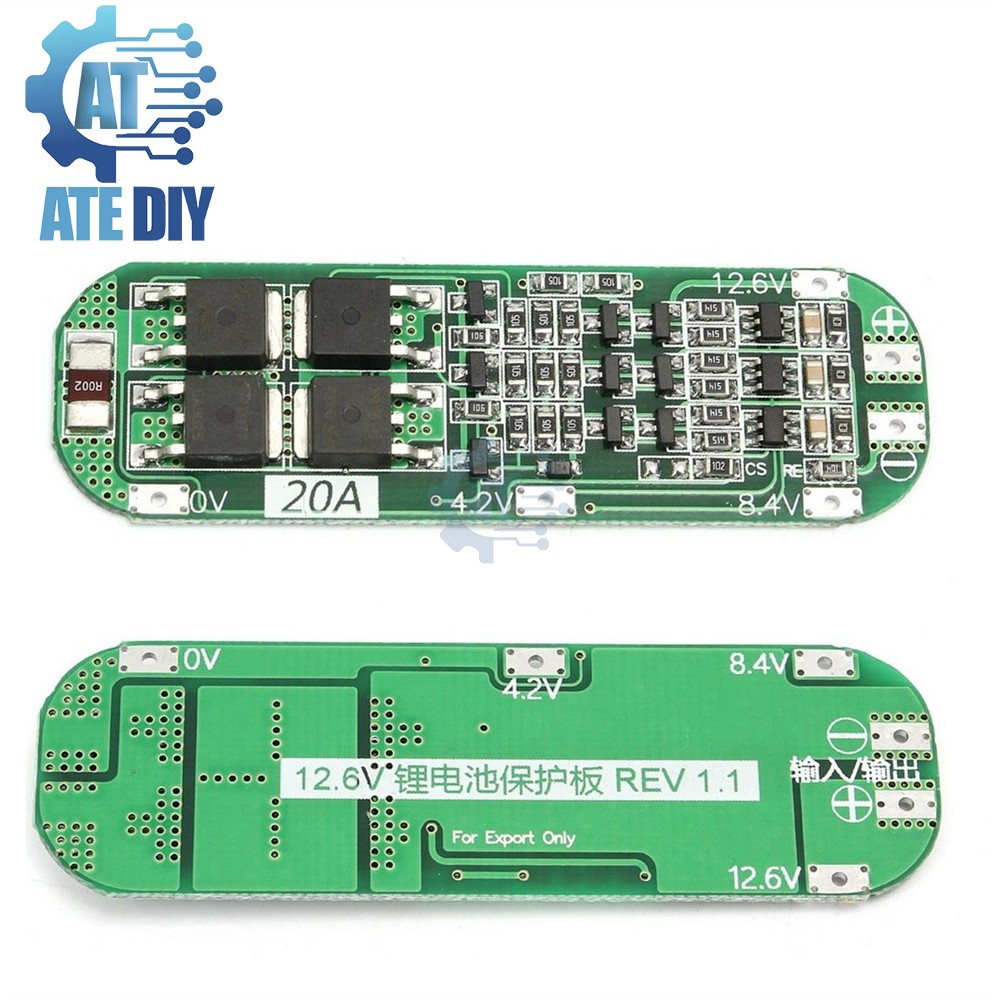 Mạch Bảo Vệ Pin 3S 20A - 12.6V