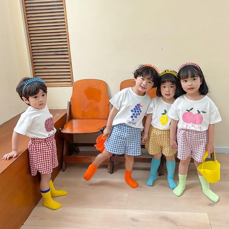 Set Áo Thun Tay Ngắn + Quần short Dễ Thương Cho Bé
