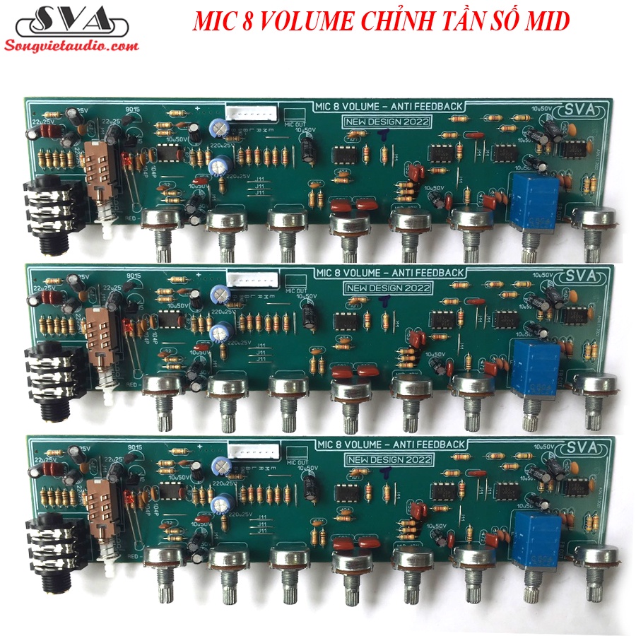 MẠCH MIC 8 VOLUME LẮP RÁP AMPLI GIA ĐÌNH