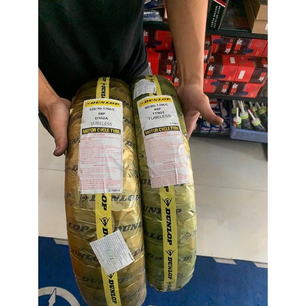 Vỏ Dunlop chính hãng Indonesia các size 17 xe số