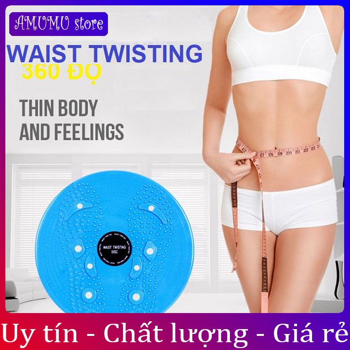 Đĩa xoay giảm eo 360 độ tập thể dục giảm mỡ bụng, săn chắc cơ thể tăng cường sức khỏe