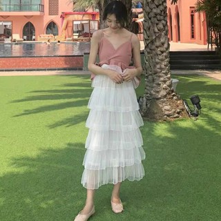 Chân váy voan 6 tầng