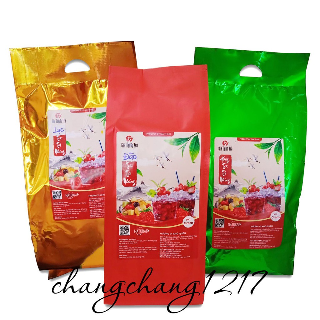 Lục Trà Xanh Lài Pha Trà Sữa Trà Trái Cây Gia Thịnh Trà Gói 300gr