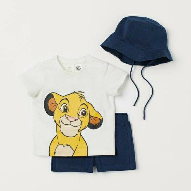 Đồ bộ lion H&M kèm mũ cho bé trai hàng xuất dư