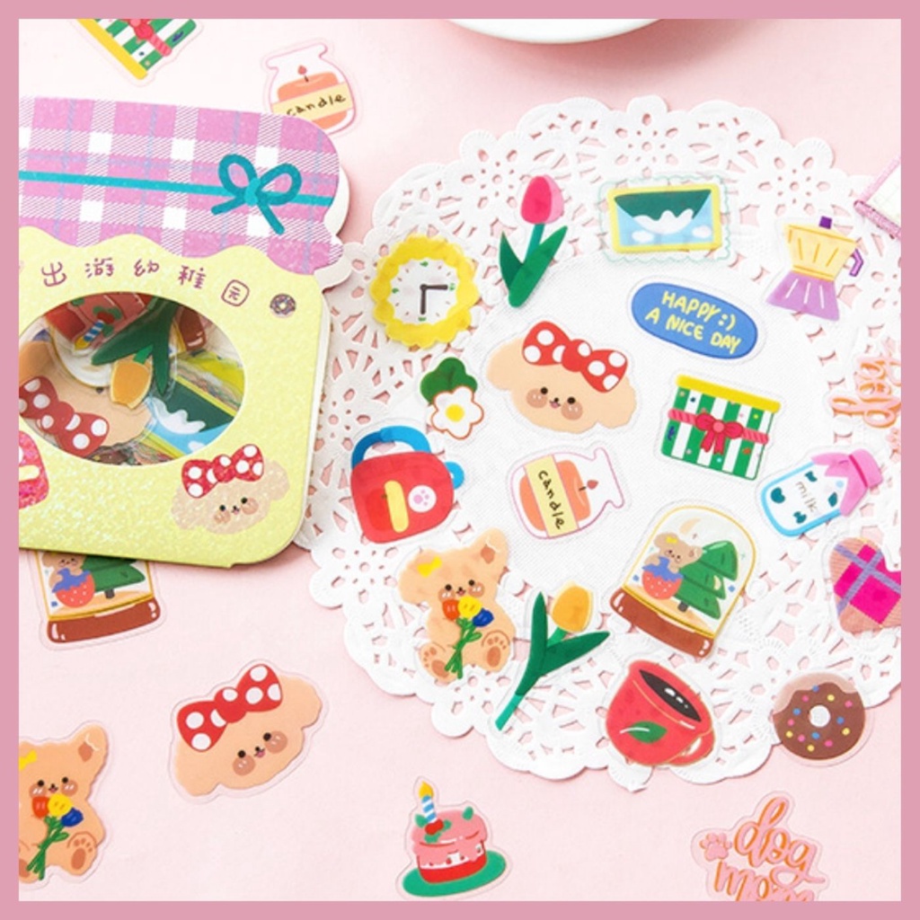 STICKER NHÃN DÁN HOẠT HÌNH SIÊU CUTE GÓI NHIỀU MẪU