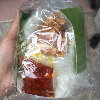 Combo 20b bánh tráng sate ủ lá chuối kèm tắc