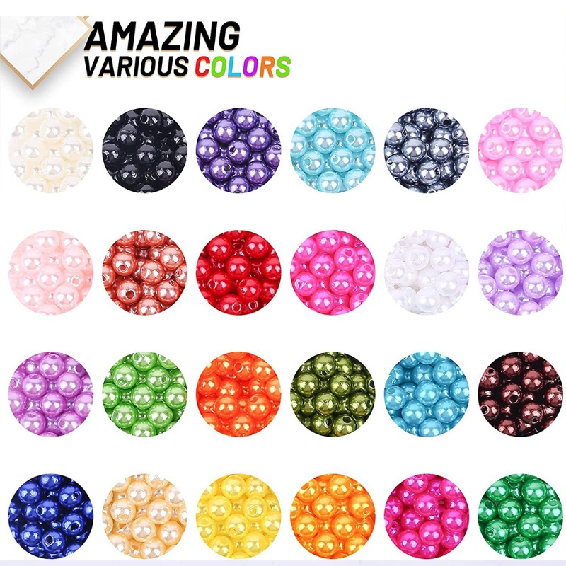Hạt Nhựa Nhiều Màu Sắc Dùng Làm Trang Sức Thủ Công