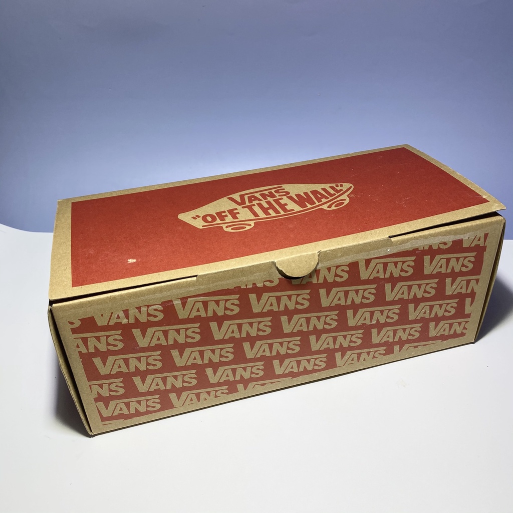 PK Hộp giấy carton Vans Đỏ đựng giày dép quần áo mũ nón gói quà đóng hàng giá rẻ kèm bill thẻ giấy lụa nhật