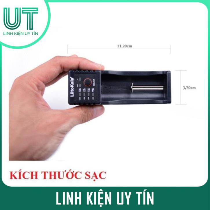 Sạc pin đa năng Liitokala lii-100 một khe pin cho pin 18650, AA, AAA, 26650... (sạc được tất cả các loại pin sạc)