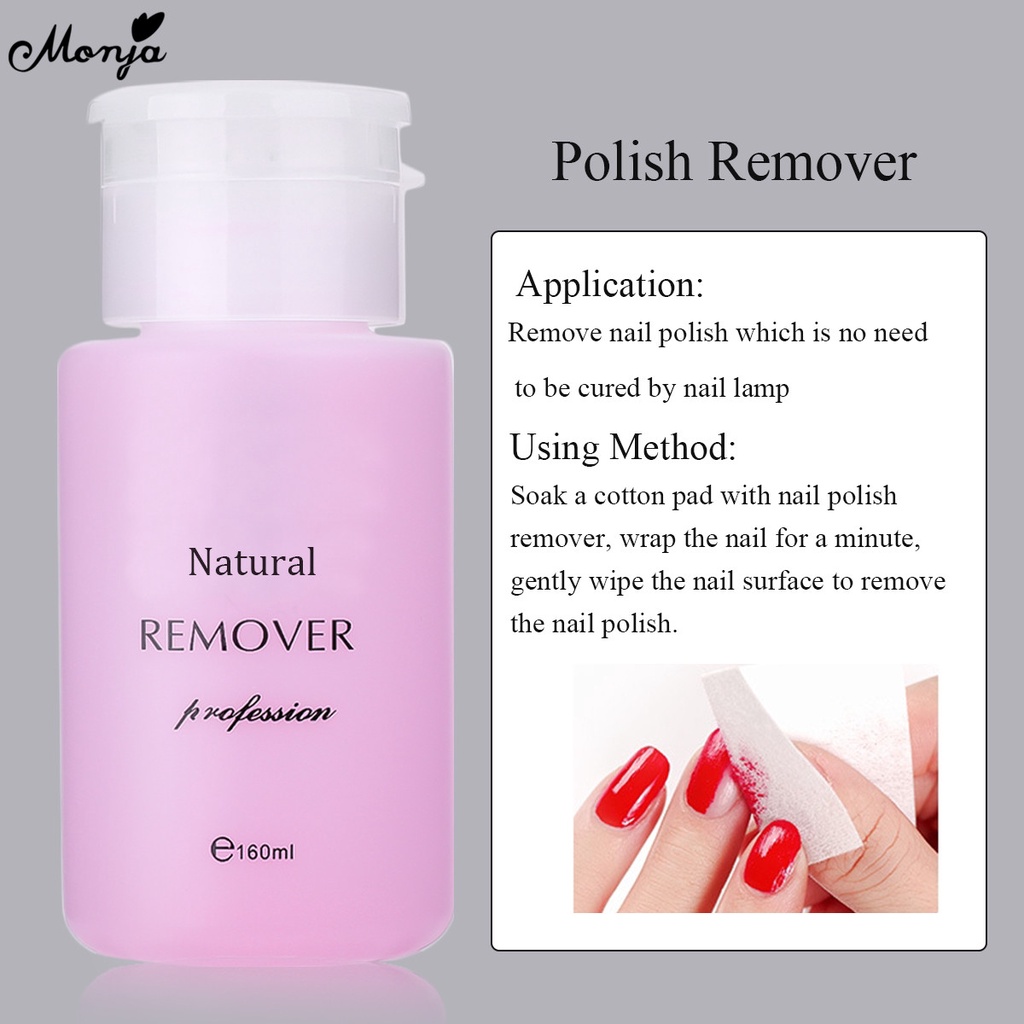 Dung Dịch Tẩy Sơn Móng Tay Chuyên Nghiệp Monja 160ml