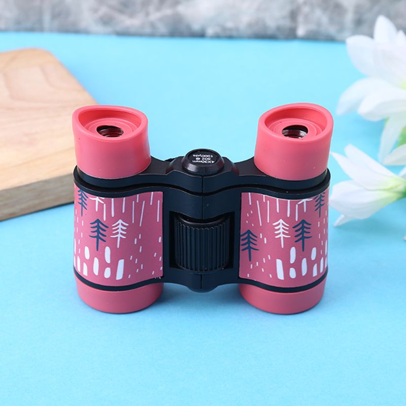 BTF 4x30 Binoculars Plastic Children Colorful Lightweight Telescope for Kids Contemporary Styling Compact Eyepiece Optical Objective Lens Outdoor Games Toys