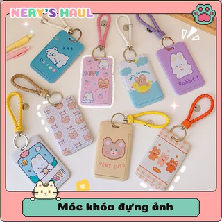 Móc khóa thẻ hoạt hình dễ thương - thẻ đựng card , ảnh 6x9