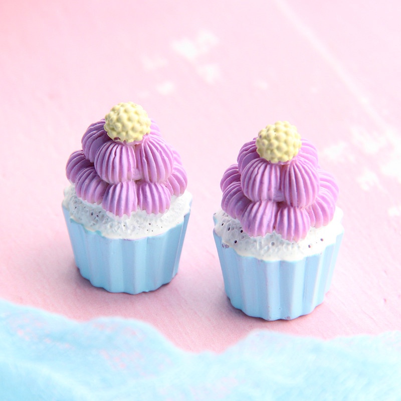 Set 10 Phụ Kiện Trang Trí Bánh Macaron Bằng Resin Mini DIY