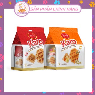 Bánh Karo Trứng chà bông / Trứng chà bông Phomai Hoàng Kim 156G (26G X 6 GÓI)