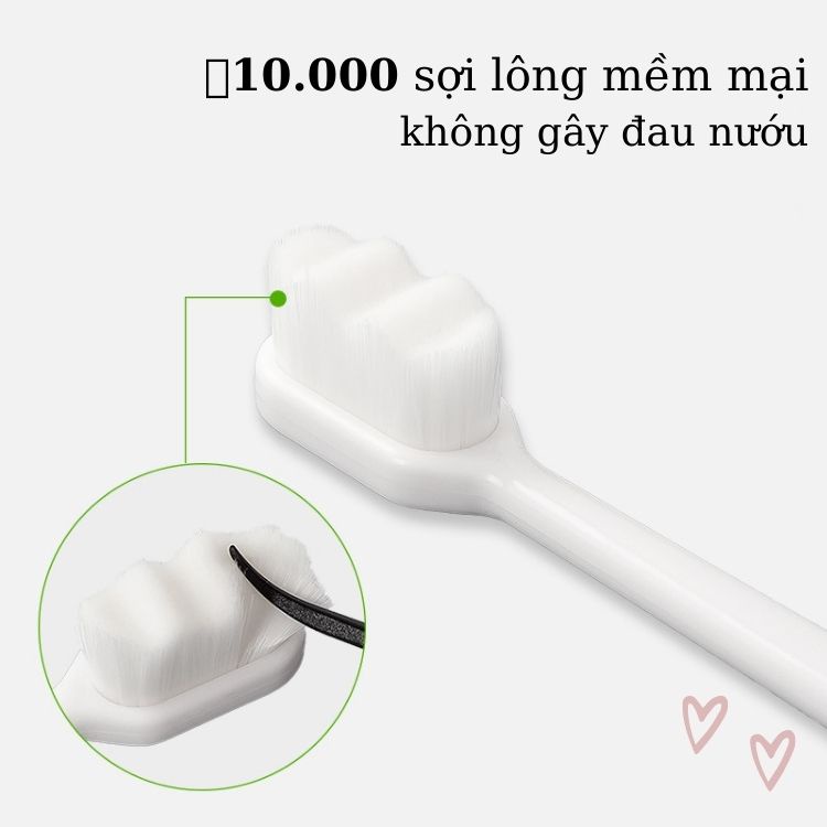 Bàn chải đánh răng Bella925 combo 2 bàn chải siêu mềm mịn với 10000 sợi lông không đau nướu dành cho cặp đôi