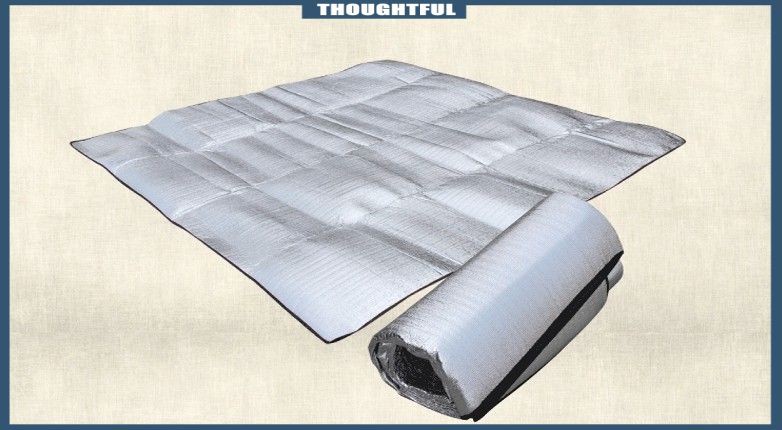 1 Tấm Thảm Không Thấm Nước, Chất Liệu Nhôm, Dùng Khi Đi Cắm Trại, Dã Ngoại