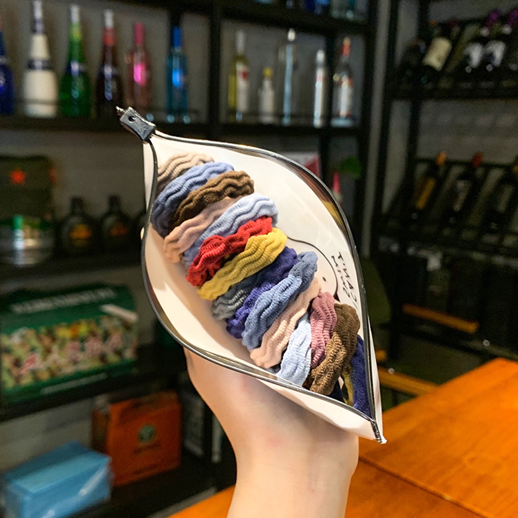 Set 5 Dây Cột Tóc Mini Co Giãn Đơn Giản Cho Nữ