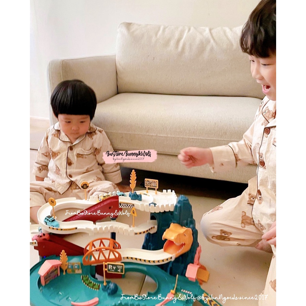 Bộ Đồ Chơi Đường Đua Oto cao cấp DINO Mountain cho bé từ 12m+