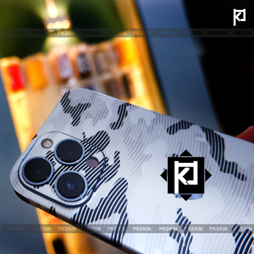 Dán skin full viền iphone 12/12 pro/12 pro max ,13/13 pro/13 pro max , 14 , 14 plus , 14 pro ,14 pro max họa tiết camo