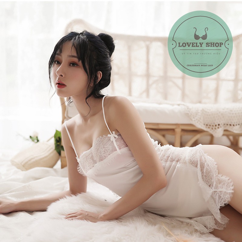 Đầm ngủ ren 2 dây sexy, quyến rũ - M15 | BigBuy360 - bigbuy360.vn