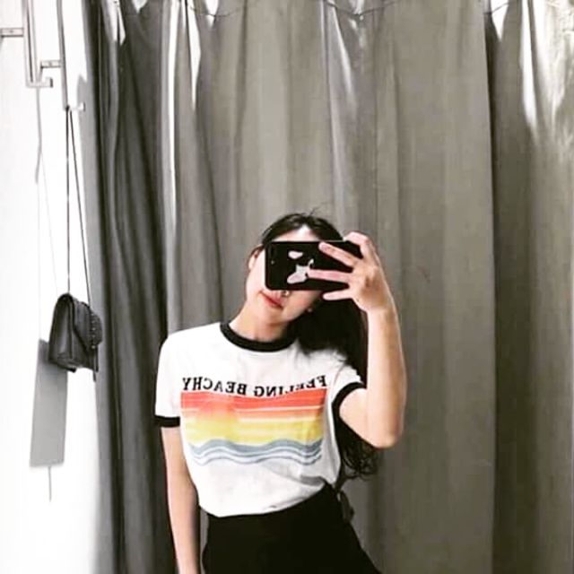 Áo thun quảng  châu felling beach có clip mẫu áo