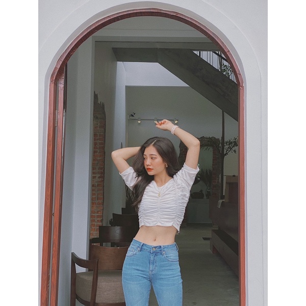 Áo croptop nữ nhún REVERCLOTHINGS Tesa Top