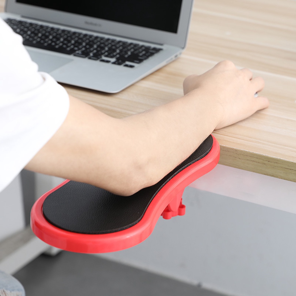 Bur_Computer Armrest Pad Attachable Arm Support Mini Desk Wrist Rest Support Mouse Pad for PC