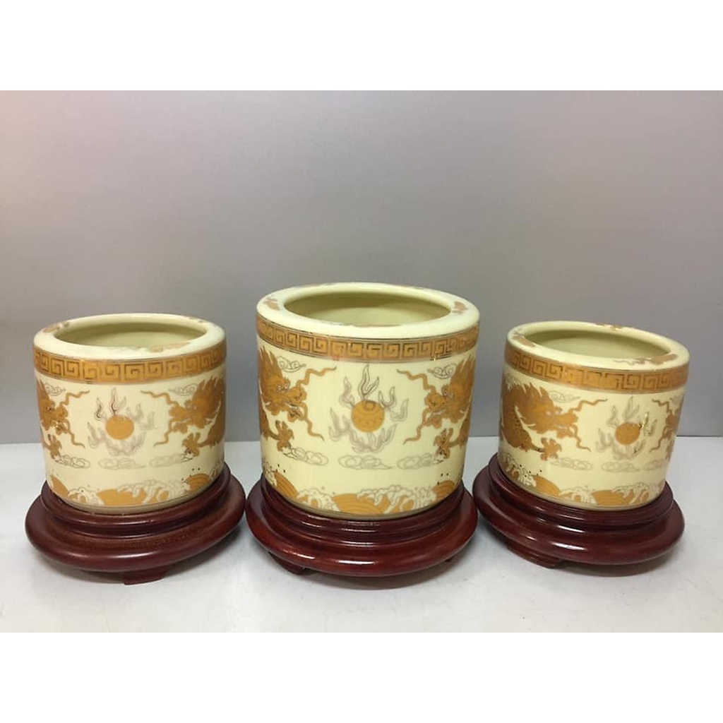 Đế kê bát nhang chất liệu gỗ liền nguyên khối ( Đôn bát hương) KH18560- Đồ thờ Tịnh Phương
