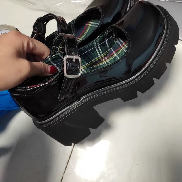 Giày Mary Janes da bóng đế cao tôn dáng 2088