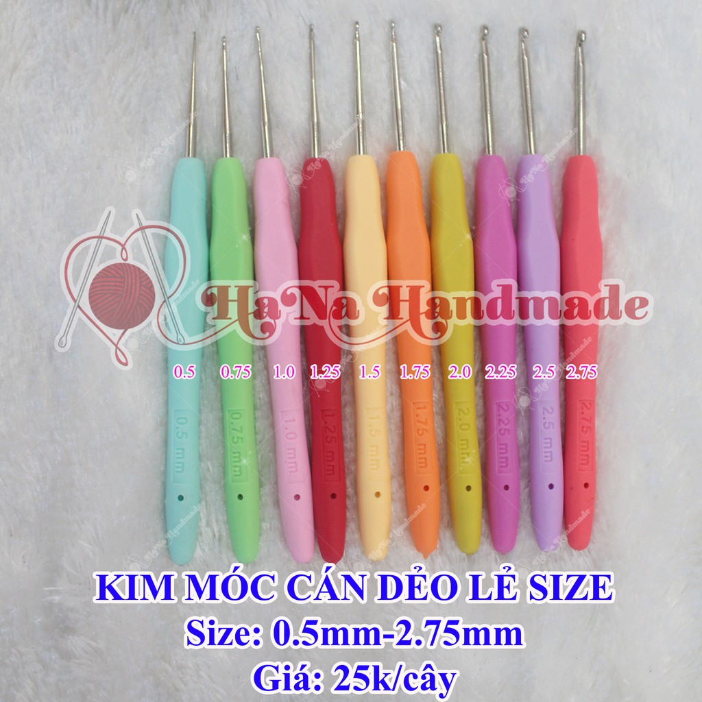 Kim móc cán dẻo lẻ size 25k/cây