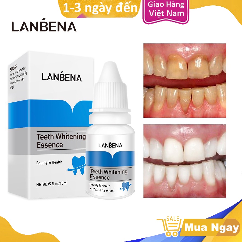 [ CHÍNH HÃNG ] Tinh Chất Tẩy Trắng Răng LANBENA TRẮNG RĂNG Làm Sạch Răng Teeth Clean Whitening Essence 10ML