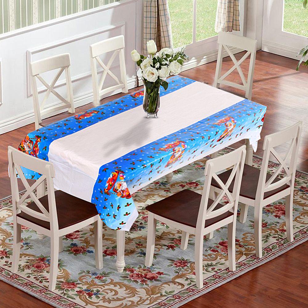 Khăn Trải Bàn Họa Tiết Người Tuyết Giáng Sinh 110 * 180cm