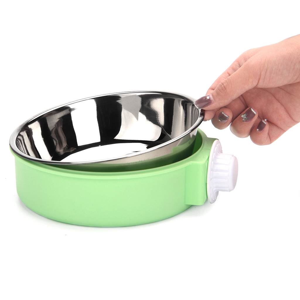 Bát ăn cho mèo Bát ăn treo chuồng Inox cao cấp Bát cho chó Surica PK02