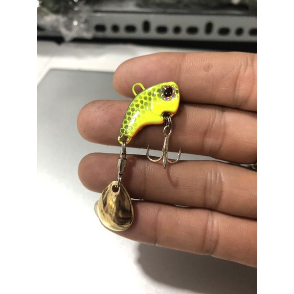 Cá sắt lure có thìa xoay lưỡi Vib nặng 7g /10g /14g