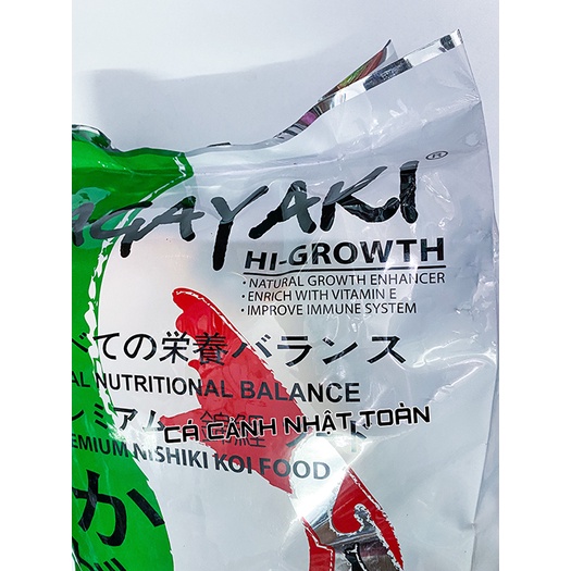 THỨC ĂN CAO CẤP CHO CÁ KOI KAGAYAKI HI GROWTH SINGAPORE TÚI 5KG