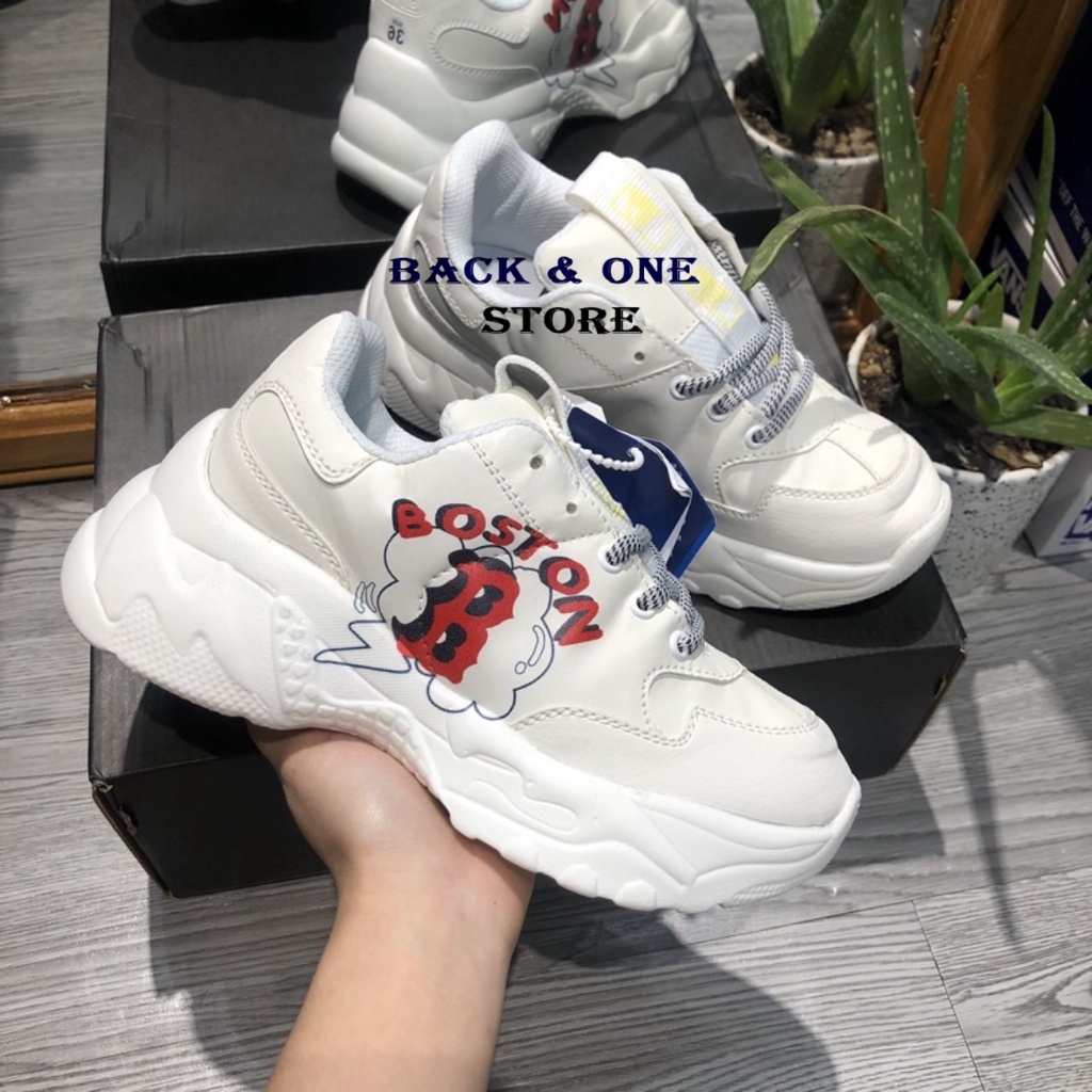 Giày Boston chữ đỏ in 3D không phai, Giày Boston, MLB , NY , LA phong cách mới nhất 2021 bản đẹp tôn dáng | BigBuy360 - bigbuy360.vn