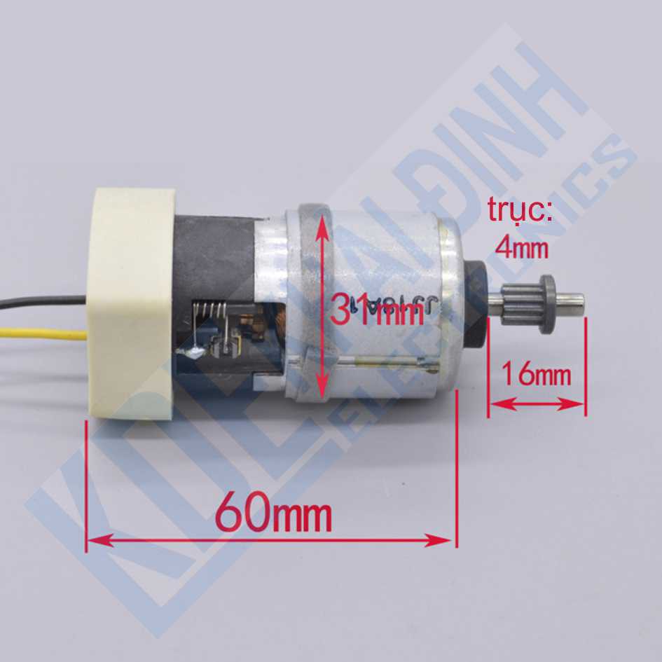 động cơ chổi than ngoài 24-60Vac-dc, 2900-7200V/P kde2537
