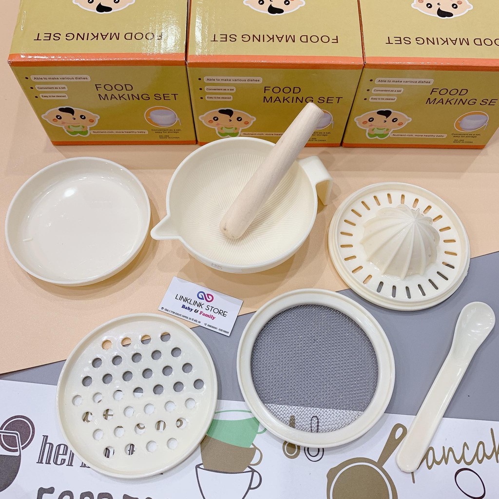 BỘ CHẾ BIẾN ĂN DẶM FOOD MAKING 7 MÓN