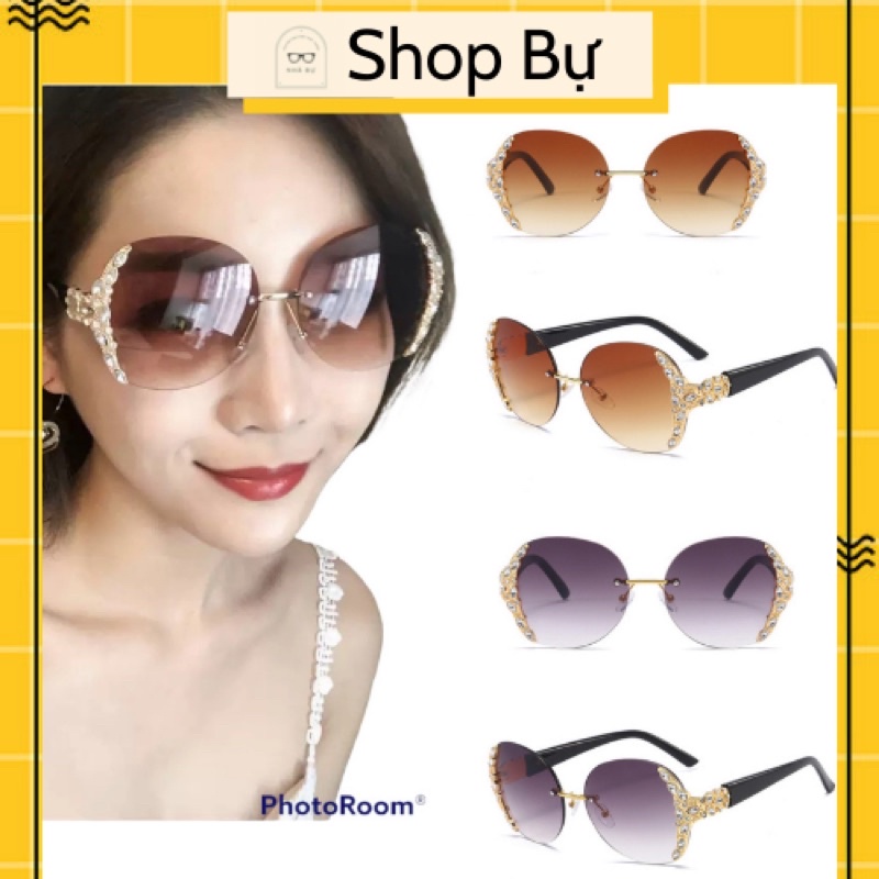 MẮT KÍNH NỮ CAO CẤP NỮ ỐC - Kính ốc đính đá xoàn B171