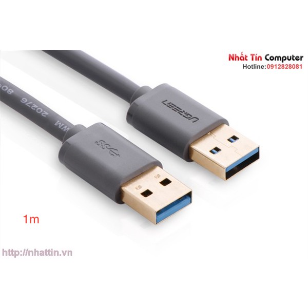 Cáp USB 3.0 hai đầu đực dài 1m chính hãng Ugreen UG-10370 cao cấp