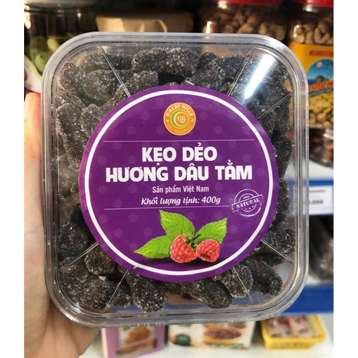 KẸO DẺO TILI HƯƠNG DÂU TẰM HỘP 400G