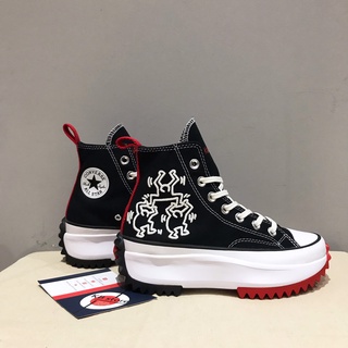 Giày Converse Run Hike Star đen cổ cao họa tiết