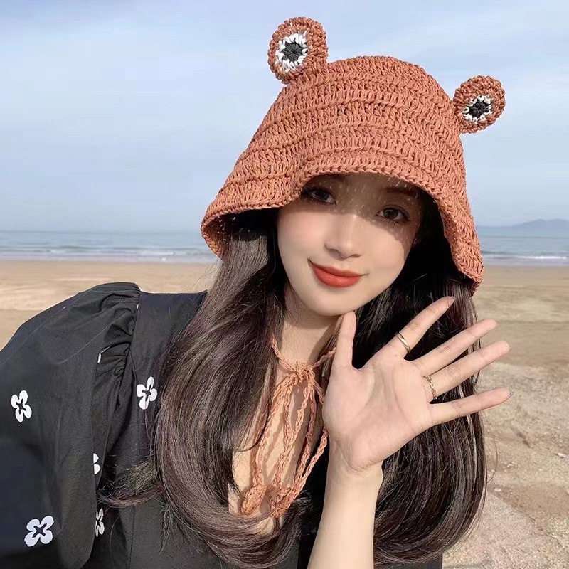 Mũ Đan Rơm Mùa Hè Kiểu Dáng Mới Hợp Thời Trang Dễ Phối Đồ