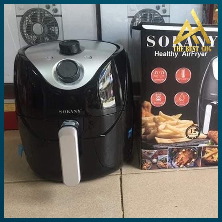 Nồi Chiên Không Dầu Đa Năng Chống Dính Điện Tử SOKANY 8009 Dung Tích 4,8 Lít