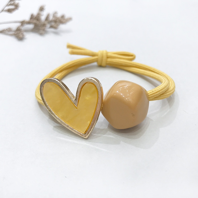 Dây Buộc Tóc Cao Su Màu Sắc Ngọt Ngào Phong Cách Hàn Quốc Cho Nữ