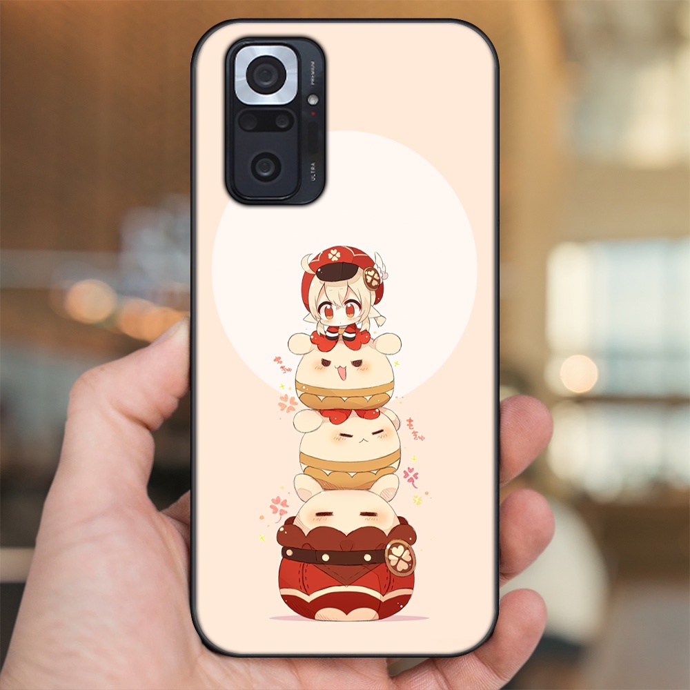 Ốp lưng Xiaomi Redmi Note 10 Pro viền đen in hình Klee Genshin Impact