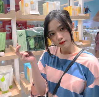 Áo Pink -blue “oversized tee - sweater “ #unisex